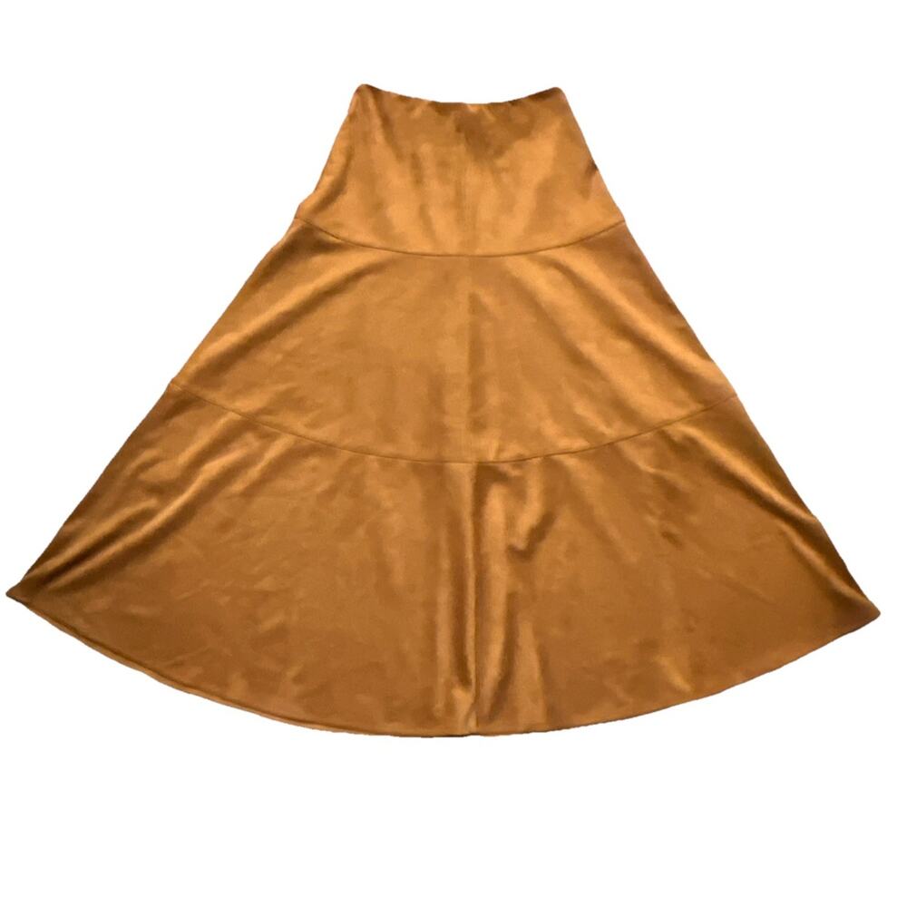 NWT Steve Madden Violetta Skirt Sz Sm Brown Faux Suede Maxi A-Line Boho Western - Picture 13 of 13